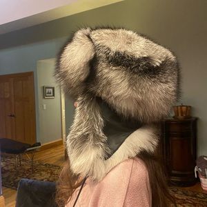 Handmade Silver Fox from Finland. With Italian leather